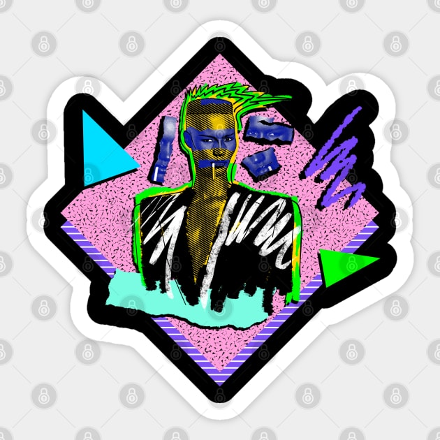 GRACE JONES 80S RETRO STYLE Sticker by DISCO DISCO MX